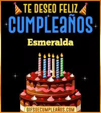 GIF Te deseo Feliz Cumpleaños Esmeralda
